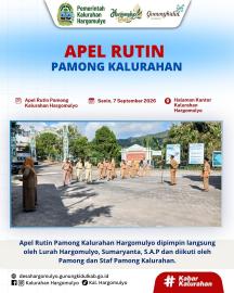 APEL RUTIN PAMONG KALURAHAN HARGOMULYO